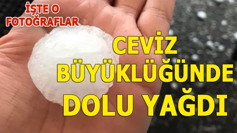Dolu Hayatı Felç Etti, Mersin'e Ceviz Büyüklüğünde Dolu Yağdı