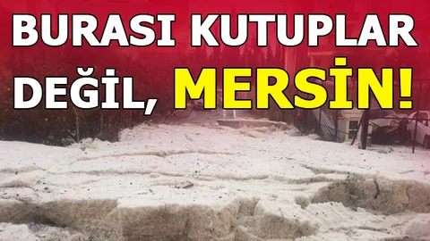 Burası Kutuplar Değil Mersin! Mersin'de Görenleri Şok Eden, İnanılmaz Görüntü