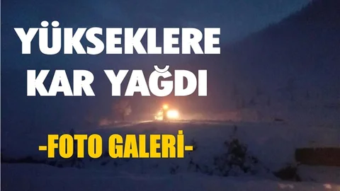 Mersin'in Yükseklerine Kar Yağdı