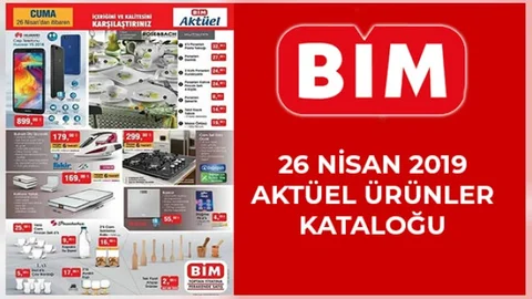 Bim Aktüel 26 Nisan 2019 Kataloğu
