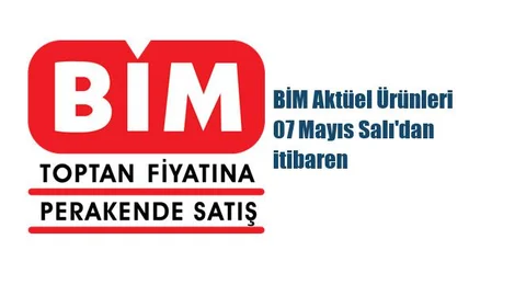 BİM Aktüel Ürünleri 07 Mayıs Salı'dan itibaren