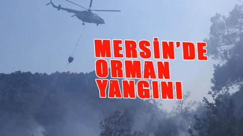 Mersin Bozyazı Tekmen Mahallesi Gökçevlik Mevkiinde Başlayan Orman Yangını Büyümeden Söndürüldü