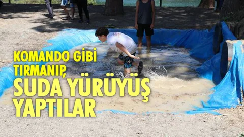 Komando Gibi Tırmanıp, Suda Yürüyüş Yaptılar
