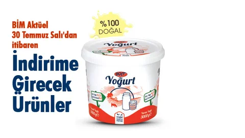 BİM Aktüel 30 Temmuz Salı Aktüel