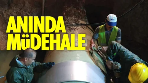Anında Müdahale İle Su Kesintisi Yaşanmadı
