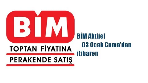 BİM Aktüel 	03 Ocak Cuma'dan itibaren İndirimli Ürünlerin Listelendiği Aktüel