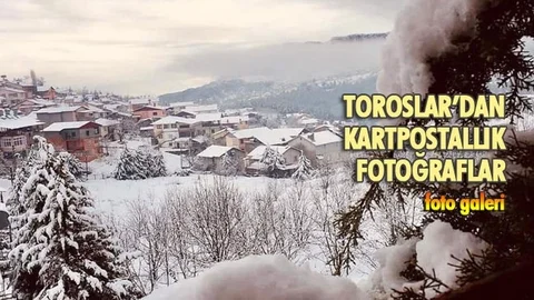 Mersin'de Kartpostallık Kar Fotoğrafları