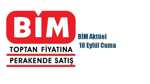 BİM Aktüel  18 Eylül Cuma  İndirimli Ürünlerin Listelendiği Aktüel