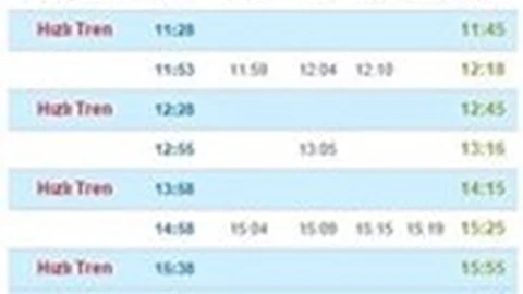 Tarsus Mersin Tren Saatleri