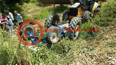 Devrilen Traktörün Altında Kalan Şahıs Hayatını Kaybetti