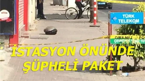 Mersinde Bomba Paniği, Mersin İstasyon Önünde Şüpheli Paket