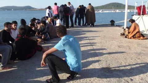 Ayvalık'ta 58 mülteci yakalandı!