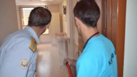 Sarıkamış Devlet Hastanesinde Yapılan Yangın Tatbikatı