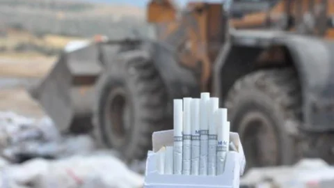 Uşak'ta 700 Bin Paket Kaçak Sigara İmha Edildi