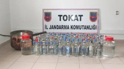 Tokat'ta Sahte Rakı Operasyonu