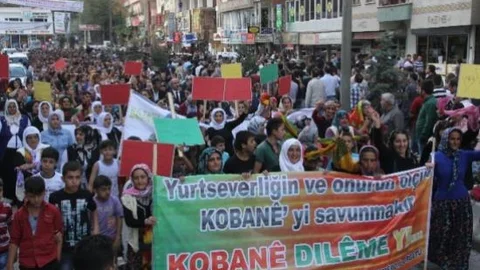 Hakkari Kobani İçin Tek Yürek Oldu