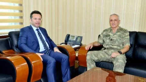 Korgeneral Yılmaz'dan Vali Aksoy'a Ziyaret
