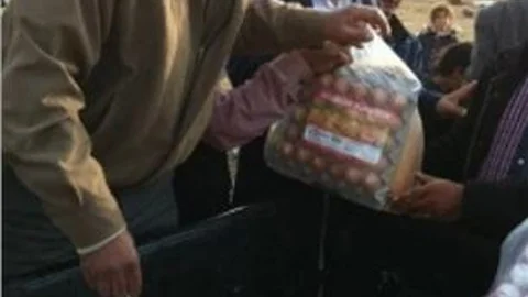 Cihanbeyli'de Suriyelilere Yardım
