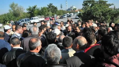 Akşehir'de Bariyer Protestosu