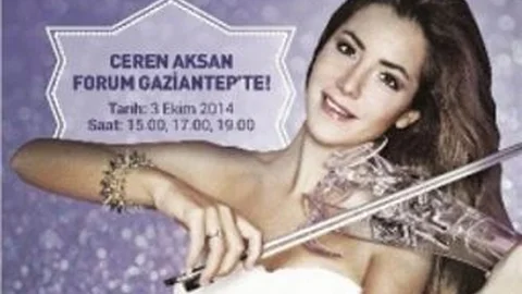 Forum Gaziantep Keman Virtüözü Ceren Aksan'ı Ağırlıyor