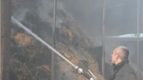 Bursa'da Korkutan Samanlık Yangını