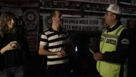 Polisten yorgun sürücülere zorunlu çay molası!