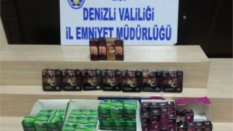 Denizli'de Kaçakçılık Operasyonu: 2 Gözaltı