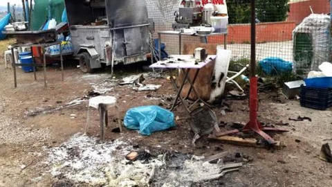 Kurban pazarında tüp patladı: 1 yaralı!