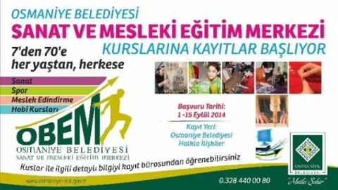 Obem Kurslarına Kayıtlar Başlıyor