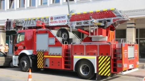 Çankırı İtfaiyesine 30 Metrelik Yeni Araç