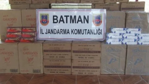 Batman'da 29 Bin 500 Paket Kaçak Sigara Ele Geçirildi