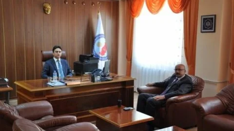 Başkan Samur'dan Kaymakam Öner'e Hayırlı Olsun Ziyareti