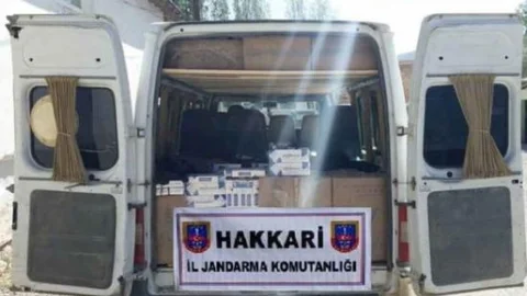 Hakkâri'de Gümrük Kaçağı 37 Bin Paket Sigara Ele Geçirildi