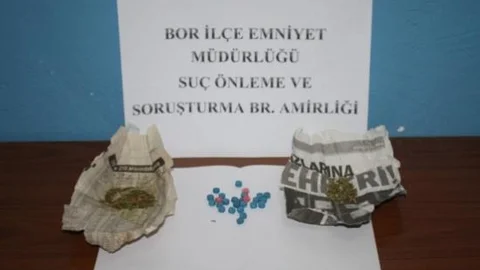 Bor'da Uyuşturucu Hap Ele Geçirildi