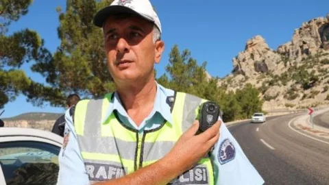 Mut'ta Trafik Polislerine Yaka Kamerası
