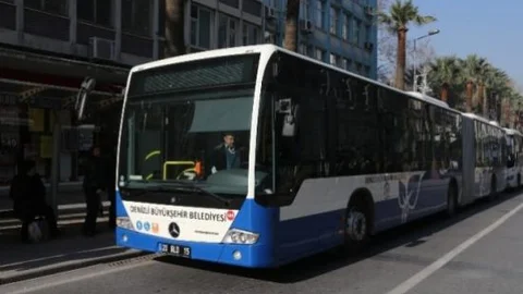 Denizli'de Bayramda Otobüsler 2 Gün Ücretsiz