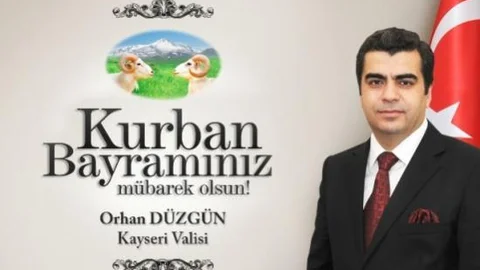 Vali Orhan Düzgün'ün Kurban Bayramı Kutlama Mesajı