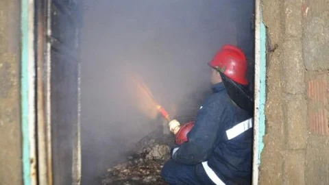 Kurbanlık Hayvan Yangında Telef Oldu