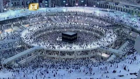 Kabe'de bayram namazı coşkusu!