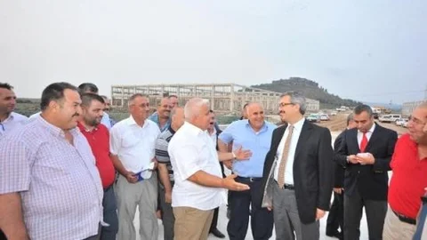 Vali Oduncu Toprakkale Küçük Sanayi Sitesi İnşaatında İncelemelerde Bulundu