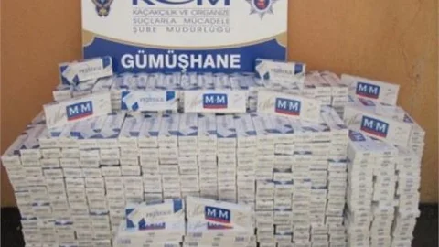 Gümüşhane'de Kaçak Sigara Operasyonu