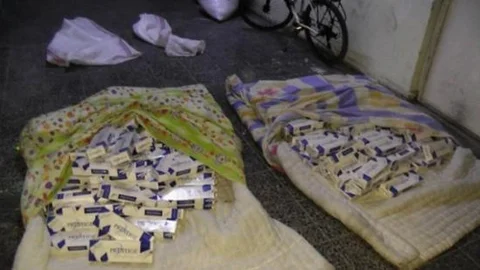 Bayburt'ta 2 Bin 100 Paket Kaçak Sigara Ele Geçirildi