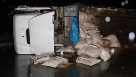 Rize'de Tır Kazası