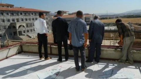 Kaymakam Aktürk Okul İnşaatlarını Denetledi