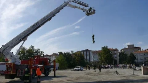 Edirne İtfaiyesinden Gerçeği Aratmayan Tatbikat