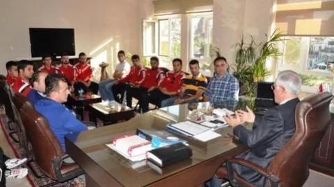 Başkan Cingil Kapadokya Göreme Spor Yöneticilerini Ve Sporcularını Kabul Etti