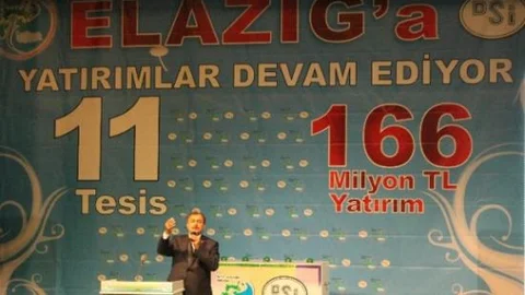Bakan Eroğlu Elazığ'da 11 Yatırımın Temelini Attı
