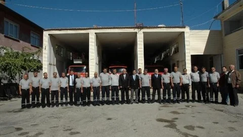 Kaymakam Akçay Ve Başkan Mutlu'dan İtfaiyecilere Ziyaret