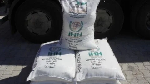 İhh'dan Suriye'ye Bin Ton Un Yardımı