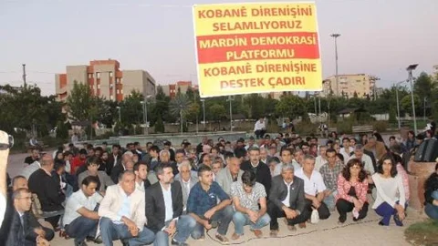 Mardin'de Kobane Çadırına İzin Verilmedi